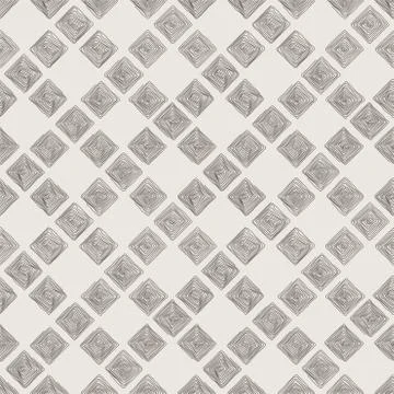 Seamless pattern of the curve scrolling lines Illustrazione stock