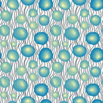 Seamless pattern with curves gradient spots or blotches on the background of the Stockillustratie