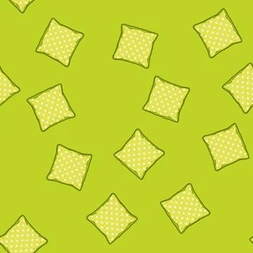 Seamless pattern cushion throw pillows cartoon vector Stock Illustration