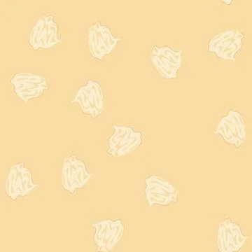 Seamless pattern custard meringue cartoon vector Stock Illustration