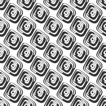 Seamless pattern of custom shapes for background, banner, screen saver, and d Stock Illustration