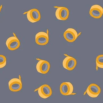 Seamless pattern cut duct tape cartoon vector Stock Illustration