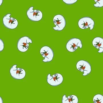 Seamless pattern Cute baby seal holding festive gift box Stock Illustration