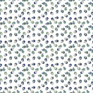 Seamless pattern. Cute birthday background on white, blue and gray. Vector illus Illustrazione stock