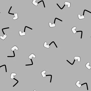 Seamless pattern cute cartoon leg cartoon vector Stock Illustration