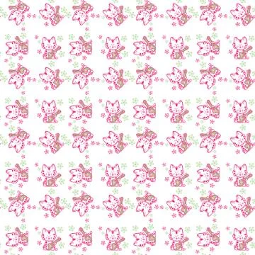Seamless pattern  Cute cats Stock-Illustration