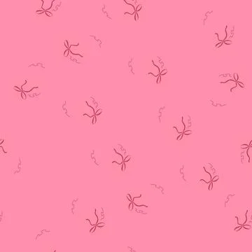 Seamless pattern cute coquette cartoon vector Illustrazione stock