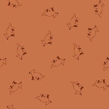 Seamless pattern cute dinosaur character cartoon vector Stock Illustration