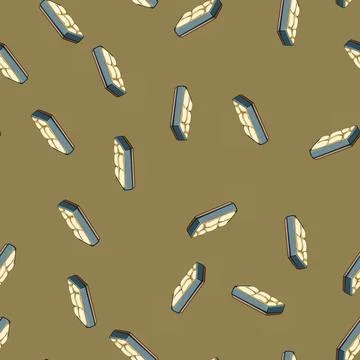 Seamless pattern cute dog house cartoon vector Stock Illustration