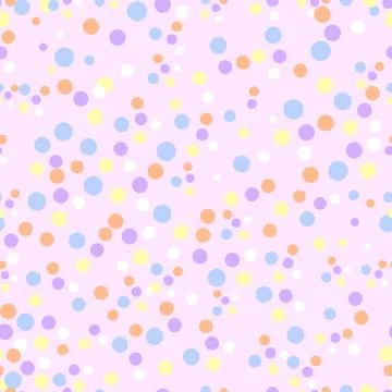 Seamless pattern with cute dots. Stock Illustration