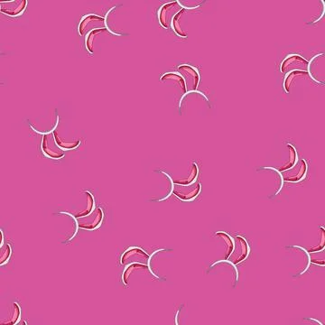 Seamless pattern cute easter bunny ear cartoon vector Stock Illustration
