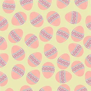 Seamless pattern of cute eggs. Ilustración de archivo