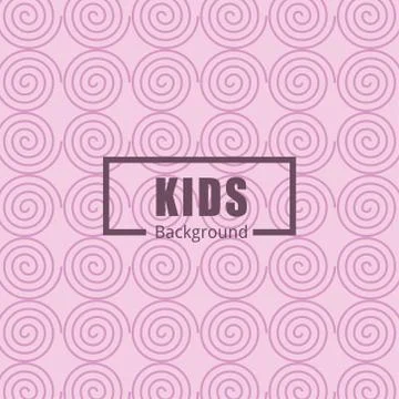 Seamless pattern with cute elements for kids Stock Illustration