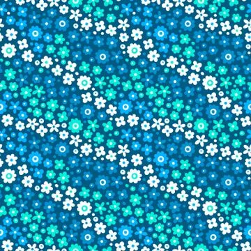 Seamless pattern with cute flowers Stock Illustration