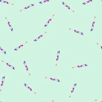 Seamless pattern cute kid toothbrush cartoon vector Stock Illustration