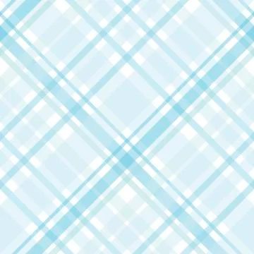 Seamless pattern in cute light blue and white colors for plaid, fabric, イラスト素材