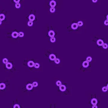 Seamless pattern cute number character cartoon vector Stock Illustration