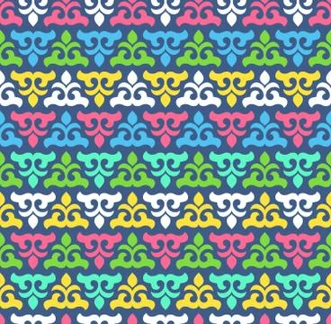 Seamless pattern with cute ornament for wallpaper Stock Illustration