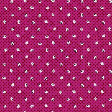 Seamless pattern with cute panda on color background. Funny asian animals. Card Stockillustratie