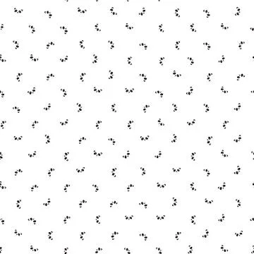 Seamless pattern with cute panda on white background. Funny asian animals. Card Illustrazione stock