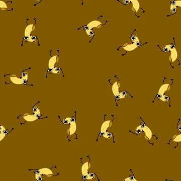 Seamless pattern cute pasta character cartoon vector Stock Illustration