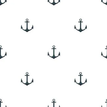 Seamless pattern with cute sea elements . Vector illustration. Stock Illustration