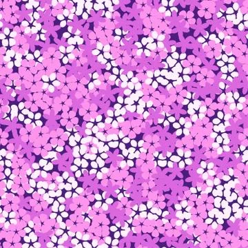 Seamless pattern with cute small flowers. Vector floral background. Stock Illustration