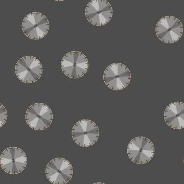 Seamless pattern cutting circular saw blade cartoon vector イラスト素材