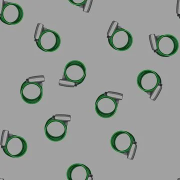 Seamless pattern cycle bicycle lock cartoon vector Stock Illustration