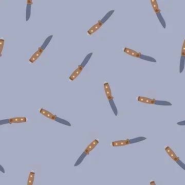 Seamless pattern dagger military knife cartoon vector Illustrazione stock