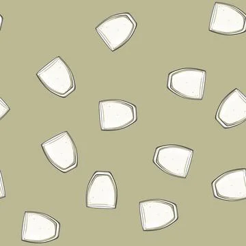 Seamless pattern dairy milk cup cartoon vector Stock Illustration