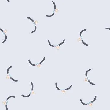 Seamless pattern damage broken cable cartoon vector Stockillustratie