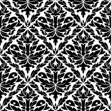 Seamless pattern in damask style Illustrazione stock