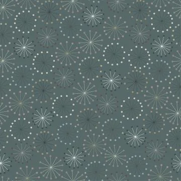 Seamless pattern of dandelions Stock Illustration