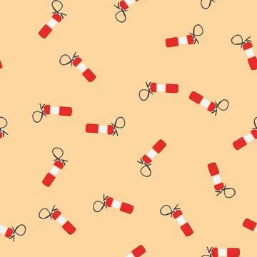 Seamless pattern danger fire extinguisher cartoon vector Illustrazione stock