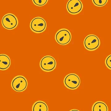 Seamless pattern danger yellow warning sign cartoon vector 스톡 일러스트