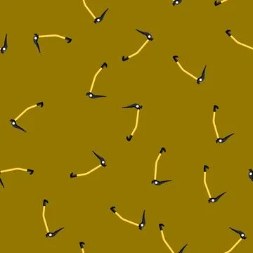 Seamless pattern dangerous piolet ice tool cartoon vector Stock Illustration