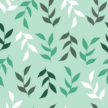 Seamless pattern with dark and light green Stock Illustration