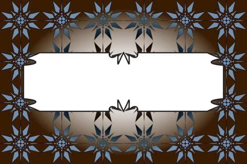 Seamless pattern on dark brown background. Stock Illustration