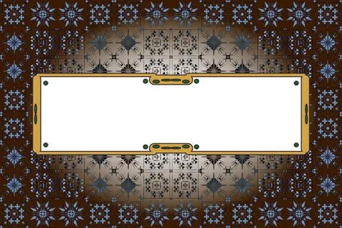 Seamless pattern on dark brown background. Illustrazione stock