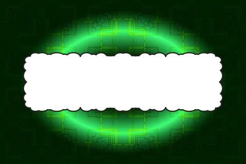 Seamless pattern on dark green background. Stock Illustration