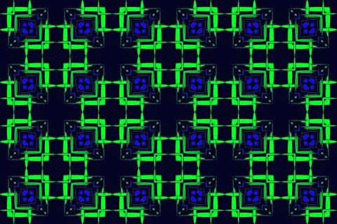 Seamless pattern on dark green background. Stock Illustration