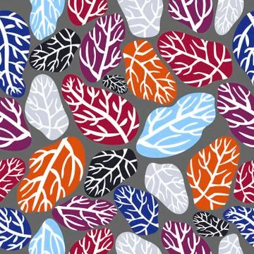 Seamless pattern on a dark grey background. Fashionable graphite color. Bronze Stock Illustration