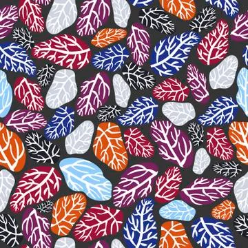 Seamless pattern on a dark grey background. Fashionable graphite color. Bronze Stock Illustration