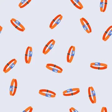 Seamless pattern dark headlamp flashlight cartoon vector 스톡 일러스트