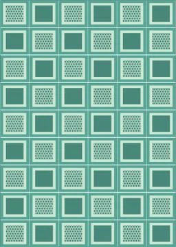 Seamless pattern with dark light green square Stock Illustration
