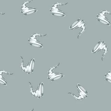 Seamless pattern dark tornado cartoon vector Illustrazione stock