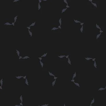 Seamless pattern darkness bat halloween cartoon vector Stock Illustration