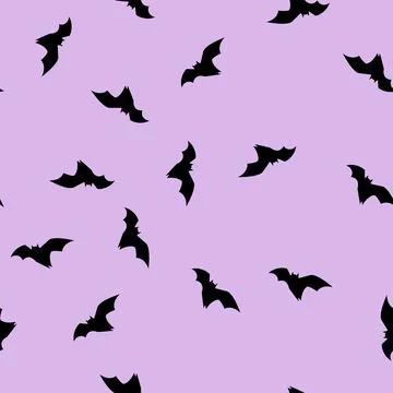 Seamless pattern darkness bat halloween cartoon vector 스톡 일러스트