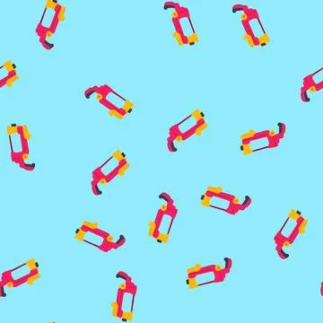 Seamless pattern dart nerf gun toy cartoon vector Stockillustratie